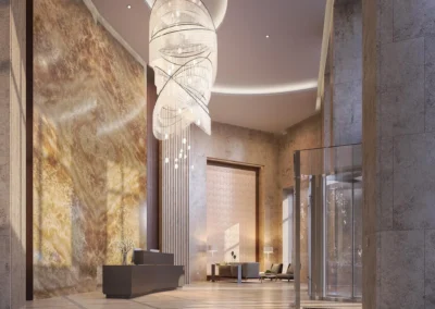 99 Hudson Jersey City Lobby